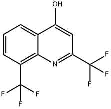 2,8-Bis(trifluoromethyl)-4-quinolinol 구조식 이미지