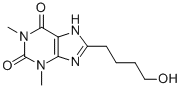 3,7-Dihydro-8-(4-hydroxybutyl)-1,3-dimethyl-1H-purine-2,6-dione Structure