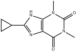 8-cyclopropyltheophylline Structure