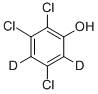 2,3,5-트리클로로페놀-4,6-D2 구조식 이미지