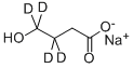 나트륨4-하이드록시부티레이트-3,3,4,4-D4 구조식 이미지