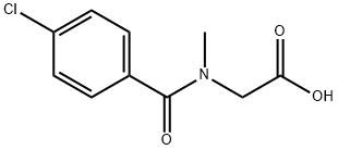 [(4-chlorobenzoyl)(methyl)amino]acetic acid Structure