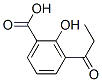 2-하이드록시-3-프로피오닐벤조산 구조식 이미지