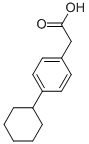 4-cyclohexylphenylacetic acid 구조식 이미지