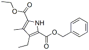 3-에틸-4-메틸-1H-피롤-2,5-디카르복실산2-(페닐메틸)5-에틸에스테르 구조식 이미지