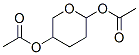 Diacetic acid tetrahydro-2H-pyran-2,5-diyl ester Structure