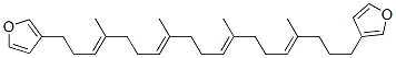 (3E,7E,11E,15E)-1,19-Bis(3-furyl)-4,8,12,16-tetramethyl-3,7,11,15-nonadecatetrene Structure