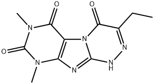 [1,2,4]Triazino[3,4-f]purine-4,6,8(1H,7H,9H)-trione,  3-ethyl-7,9-dimethyl- 구조식 이미지