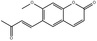 7-Methoxy-6-[(E)-3-oxo-1-butenyl]-2H-1-benzopyran-2-one 구조식 이미지