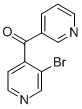 (3-Bromo-4-pyridinyl)-3-pyridinyl-methanone, Structure