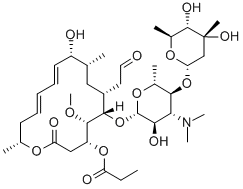 Leucomycin V 3-propanoate Structure