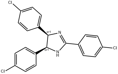 CIS-2,4,5-TRIS(4-CHLOROPHENYL)IMIDAZOLINE Structure