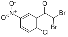 2,2-Dibromo-1-(2-chloro-5-nitrophenyl)ethanone Structure