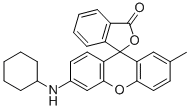 6'-(cyclohexylamino)-2'-methylspiro[isobenzofuran-1(3H),9'-[9H]xanthene]-3-one Structure