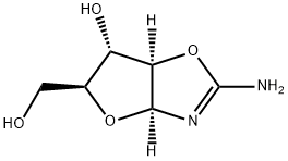 2-AMINO-BETA-L-ARABINOFURANO[1′,2′:4,5]옥사졸린 구조식 이미지