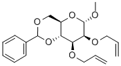 Methyl 2,3-O-Diallyl-4,6-O-Benzylidene-a-D-Mannopyranoside Structure