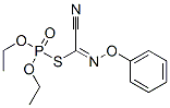 Thiophosphoric acid O,O-diethyl S-[phenoxyimino(cyano)methyl] ester Structure