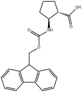 (1S,2S)-FMOC-2-AMINOCYCLOPENTANE CARBOXYLIC ACID Structure