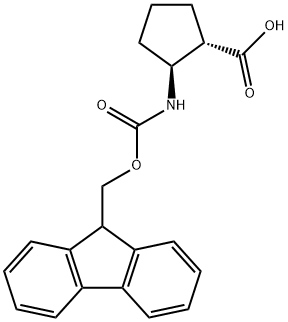 (1S,2S)-FMOC-2-АМИНОЦИКЛОПЕНТАН КАРБОНОВАЯ КИСЛОТА структурированное изображение