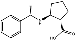 (1S,2S)-2-((S)-1-phenylethylaMino)cyclopentanecarboxylic acid hydrochloride Structure