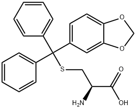S-(1,3-벤조디옥솔-5-일디페닐메틸)-L-시스테인 구조식 이미지