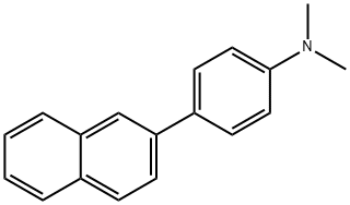 Benzenamine, N,N-dimethyl-4-(2-naphthalenyl)- Structure