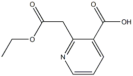 2-(2-ETHOXY-2-OXOETHYL)NICOTINIC ACID 구조식 이미지