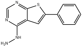 4-히드라지노-6-페닐티에노[2,3-D]피리미딘 구조식 이미지