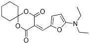 1,5-Dioxaspiro[5.5]undecane-2,4-dione,  3-[[5-(diethylamino)-2-furanyl]methylene]- Structure