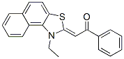 2-(1-ethylnaphtho[1,2-d]thiazol-2(1H)-ylidene)-1-phenylethan-1-one 구조식 이미지