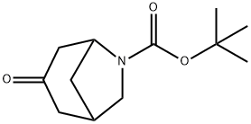 tert-부틸3-옥소-6-아자비시클로[3.2.1]옥탄-6-카르복실레이트 구조식 이미지