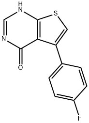 5-(4-FLUOROPHENYL)-3H-THIENO[2,3-D]PYRIMIDIN-4-ONE 구조식 이미지