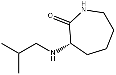 (3S)-Hexahydro-3-[(2-methylpropyl)amino]-2H-azepin-2-one Structure