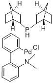2'-(DIMETHYLAMINO)-2-BIPHENYLYL-PALLADIUM(II) CHLORIDE DINORBORNYLPHOSPHINE COMPLEX Structure