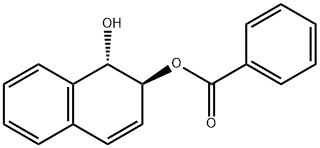 (1S,2S)-trans-1-Hydroxy-1,2-dihydro-2-naphthyl benzoate Structure