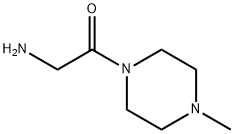 Piperazine, 1-(aminoacetyl)-4-methyl- (9CI) Structure