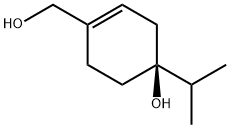 1-Cyclohexene-1-methanol,4-hydroxy-4-(1-methylethyl)-,(4S)-(9CI) Structure