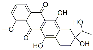 5,12-Naphthacenedione, 7,8,9,10-tetrahydro-6,8,11-trihydroxy-8-(1-hydroxyethyl)-1-methoxy- 구조식 이미지