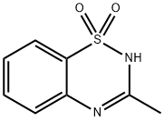 3-Methyl-4H-1,2,4-benzothiadiazine 1,1-dioxide Structure