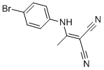 2-[1-(4-BROMOANILINO)ETHYLIDENE]MALONONITRILE Structure