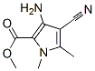 1H-Pyrrole-2-carboxylicacid,3-amino-4-cyano-1,5-dimethyl-,methylester 구조식 이미지