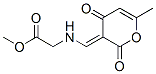 Glycine, N-[(6-methyl-2,4-dioxo-2H-pyran-3(4H)-ylidene)methyl]-, methyl ester (9CI) Structure