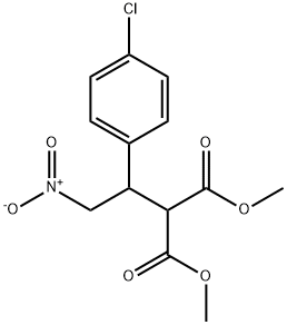 METHYL 3-(4-CHLOROPHENYL)-2-METHOXYCARBONYL-4-NITROBUTANOATE Structure