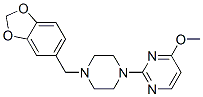 4-Methoxy-2-(4-piperonyl-1-piperazinyl)pyrimidine Structure