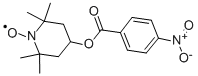 4-(4-NITROBENZOYLOXY)-2,2,6,6-TETRAMETHYL-1-PIPERIDINYLOXY 구조식 이미지