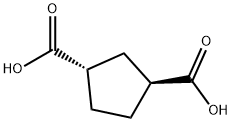 1,3-Cyclopentanedicarboxylic acid, (1S-trans)- (9CI) Structure