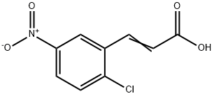 2-CHLORO-5-NITROCINNAMIC ACID 구조식 이미지