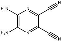 5,6-DIAMINO-2,3-DICYANOPYRAZINE 구조식 이미지