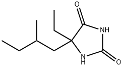 5-에틸-5-(2-메틸부틸)-2,4-이미다졸리딘디온 구조식 이미지