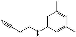 3-(3,5-DIMETHYL-PHENYLAMINO)-PROPIONITRILE 구조식 이미지